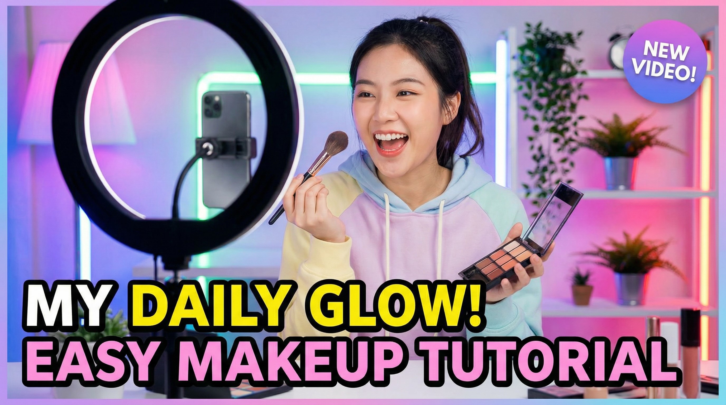 17c一起草美妆视频教程